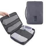 Travel Shirt Tie Organizer Packing Storage Pouch Grey