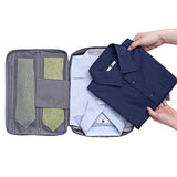 Travel Shirt Tie Organizer Packing Storage Pouch Grey