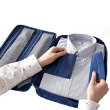 Travel Shirt Tie Organizer Packing Storage Pouch Navy Blue