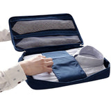 Travel Shirt Tie Organizer Packing Storage Pouch Navy Blue
