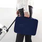 Travel Shirt Tie Organizer Packing Storage Pouch Navy Blue