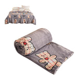Flannel Throw Blanket All Season Flannel Fleece Blanket for Bed Sofa Style 3