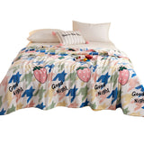 Flannel Throw Blanket All Season Flannel Fleece Blanket for Bed Sofa Style 4