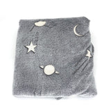Coral Fleece Blanket Thick Blanket Soft Blanket Luminous Blanket Gift Grey