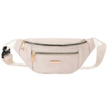 Fanny Pack Belt Bag Women Waist Bag for Outdoors Sports Hiking Running Beige