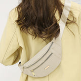 Fanny Pack Belt Bag Women Waist Bag for Outdoors Sports Hiking Running Beige
