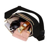 Fanny Pack Belt Bag Women Waist Bag for Outdoors Sports Hiking Running Black
