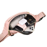 Fanny Pack Belt Bag Women Waist Bag for Outdoors Sports Hiking Running Pink
