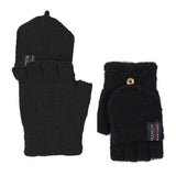 Winter Electric Heated Warmer Gloves USB Cable Half Finger Mitten Black
