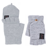 Winter Electric Heated Warmer Gloves USB Cable Half Finger Mitten Gray