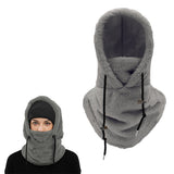 Balaclava Ski Mask Wind-Resistant Winter Face Mask Cycling  Warm Face Cover Hat Cap Grey