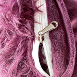 Soft Fluffy Plush Duvet Cover Set Faux Fur Quilt Covers Set Purple