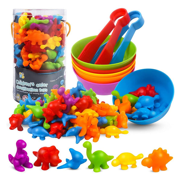 Counting Dinosaur Toys Sorting Toy Matching Game Early Counting Educational Toys