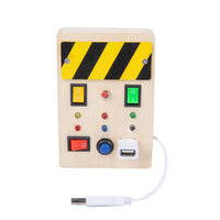 Light Switch Busy Board Toy Sensory Toys for Toddlers Kids Activity Button Toy Educational Gifts
