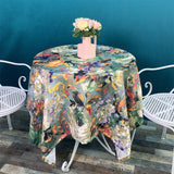 131 x 220cm Oil Painting Style Tablecloth Dining Table Cover Table Cloth Home Decor Green