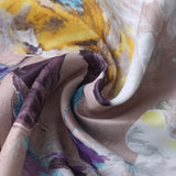 131 x 180cm Oil Painting Style Tablecloth Dining Table Cover Table Cloth Home Decor Purple