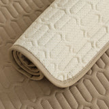 Khaki Embroidery Sofa Seat Cushion Cover Anti-slip Couch Seat Slipcover Furniture Protective Cover M