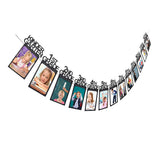 Graduation Photo Banner Kindergarten to 12th Grade Graduation Picture Banners Graduation Party Supplies Black