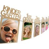 Graduation Photo Banner Kindergarten to 12th Grade Graduation Picture Banners Graduation Party Supplies Khaki