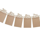 Graduation Photo Banner Kindergarten to 12th Grade Graduation Picture Banners Graduation Party Supplies Khaki