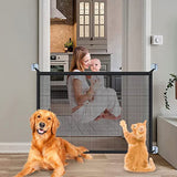 Portable Mesh Gate Pet Gate Security Fence Guard for Stairs Doors Small