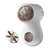 Portable Electric Lint Shaver for Clothes with Digital Display White