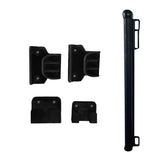 Retractable Safety Fence Mesh Stairs Gate Pets Barrier for Dog Cat Baby Black