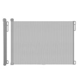 Retractable Security Fence Mesh Stairs Gate Pets Barrier for Dog Cat Grey