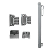 Retractable Security Fence Mesh Stairs Gate Pets Barrier for Dog Cat Grey
