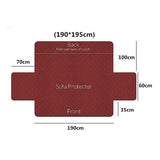 Reversible Sofa Cover Water Resistant Sofa Protector Slipcover Couch Cover Red