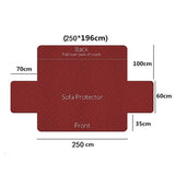 Reversible Sofa Cover Water Resistant Sofa Protector Slipcover Couch Cover Red