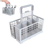 Replacement 7-Compartment Dishwasher Cutlery Basket with Foldable Handle Fits Most Dishwashers