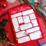 4Pcs DIY Christmas Card Questions and Answer Interview Funny Christmas Gifts for Families and Friends