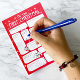 4Pcs DIY Christmas Card Questions and Answer Interview Funny Christmas Gifts for Families and Friends