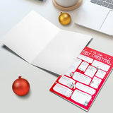 4Pcs DIY Christmas Card Questions and Answer Interview Funny Christmas Gifts for Families and Friends