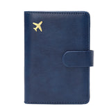 RFID Blocking Card Holder Travel Wallet for Women Men Royal Blue