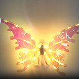 Electric Fairy Wings Cosplay Butterfly Wings with LED Light for Kids and Adult Girls