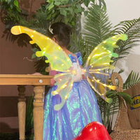 Electric Fairy Wings Cosplay Butterfly Wings with LED Light for Kids and Adult Girls