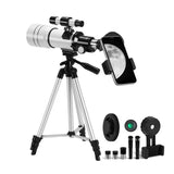 Astronomical Telescope Set with Adjustable Tripod and Phone Holder for Astronomy Beginners