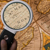 6X 25X Reading Magnifying Glass Handheld Standing Illuminated Magnifier