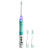 Kids Electric Toothbrush Sonic Toothbrush with Smart Timer Green