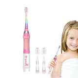 Kids Electric Toothbrush Sonic Toothbrush with Smart Timer Pink