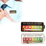2 Pcs Mood Expression Lapel Pins Adjustable Emotion Badge Pins with Sliding Indicator Style 1