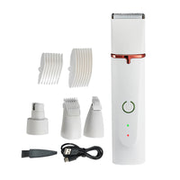Portable Electric Bikini Trimmer Hair Removal Razor Body Shaver for Women White