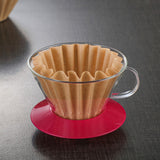 50Pcs Coffee Filters Cup Replacement Disposable Basket Coffee Filters Paper for Drip Coffee Maker Brown