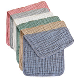 6Pcs 100% Cotton 50 x 25cm Baby Burping Cloths for Newborn Baby