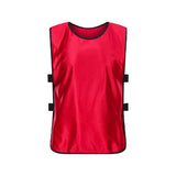 4Pcs Scrimmage Training Vest Team Sports Games Practice Jersey Red