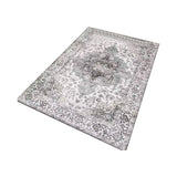 Bohemian Carpet Style Non-Slip Floor Mat Vintage Floor Protector Grey