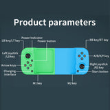 Bluetooth 5.0 Game Controller Wireless Mobile Phone Gamepad Blue and Green
