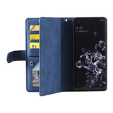 For iPhone 15 Series Case PU Leather iPhone Wallet Flip Cover Blue